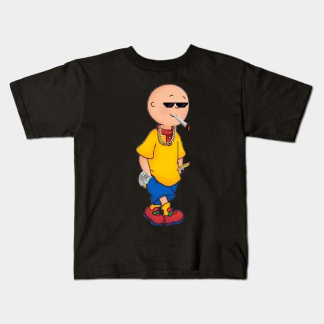 caillou news 2 Kids T-Shirt by endamoXXM